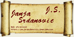 Janja Srdanović vizit kartica